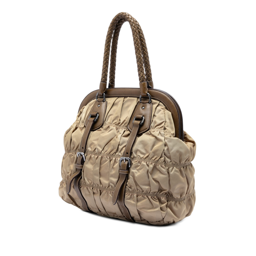 Pre-Loved Prada Tessuto Gaufre Frame Tote - Picture 2 of 6